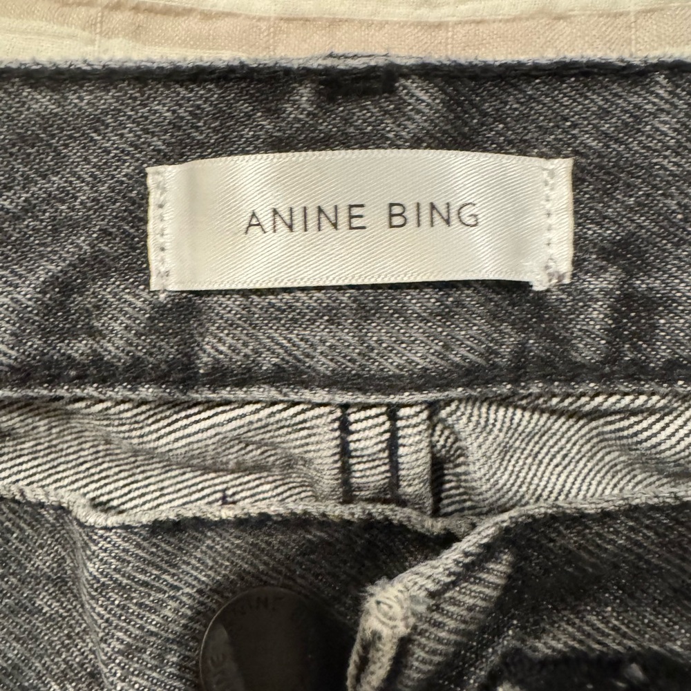 Anine Bing Dark Gray Denim Jeans